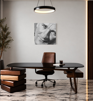 PicCubesXxl Atatürk Wandbild 55 cm x 55 cm inkl. Versand