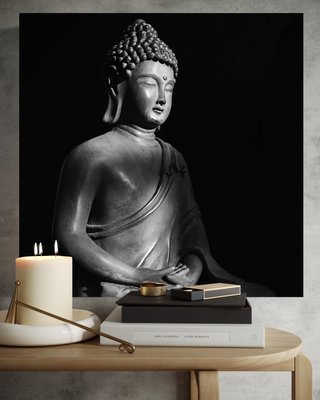 PicCubesXxl Buddha Wandbild 55 cm x 55 cm inkl. Versand