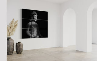 PicCubesXxl Buddha Wand Bild Collage 115 cm x 115 cm x 7cm inkl. Versand