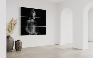 PicCubesXxl Buddha Wand Bild Collage 115 cm x 115 cm x 7cm inkl. Versand