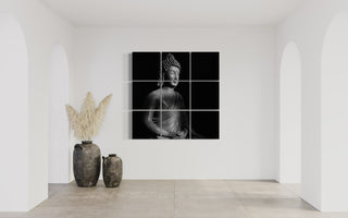 PicCubesXxl Buddha Wand Bild Collage 115 cm x 115 cm x 7cm inkl. Versand
